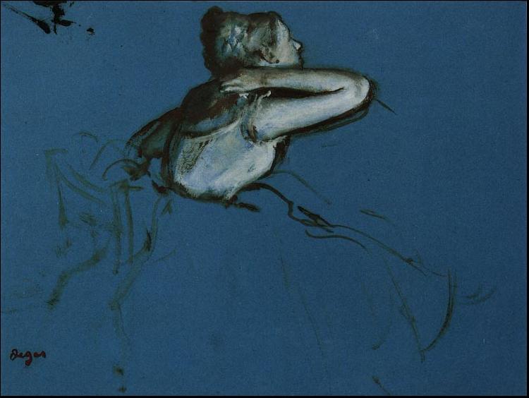 Edgar Degas Seated Dancer Sweden oil painting art